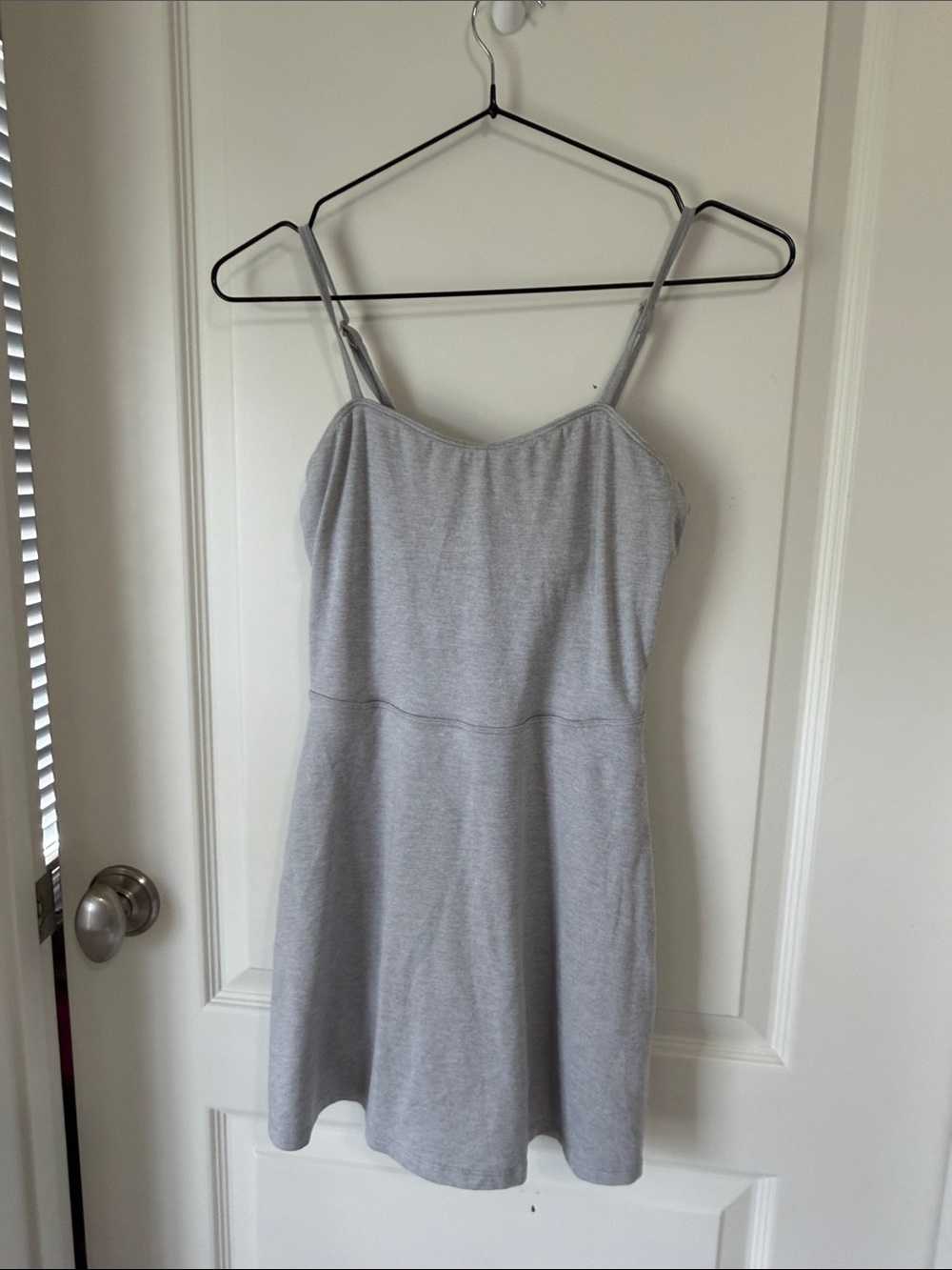 Alo Classic Sleeveless Grey A-Line Dress
